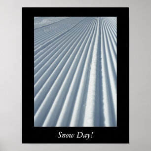 Schneetag Groomed Ski Trail Poster
