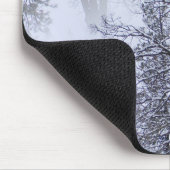 Schneetag in den Bäumen... Mousepad (Ecke)