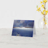 Schneetag Karte (Gelbe Blume)