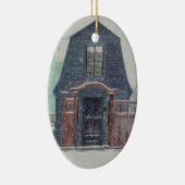 Schneetag Keramik Ornament (Rechts)