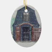 Schneetag Keramik Ornament (Hinten)