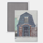 Schneetag Magnet (Vorderseite/Rückseite)