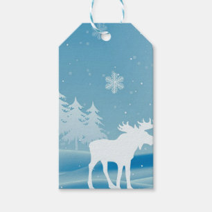 Schneetag mit Schneeflocken Geschenkanhänger