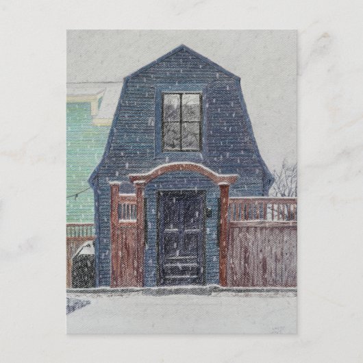 Schneetag Postkarte (Vorderseite)