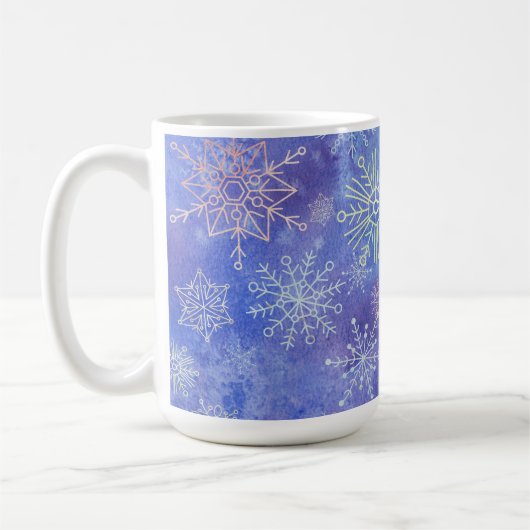 Schneetag! Snowflake Kaffeetasse (Links)