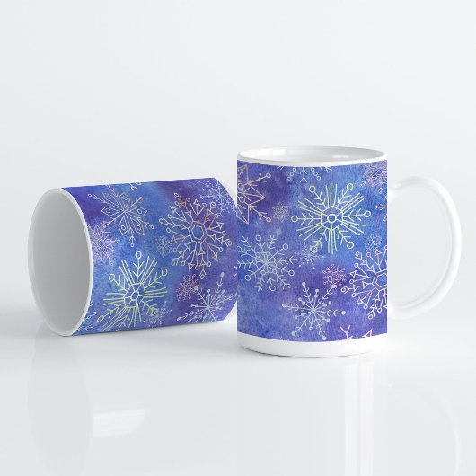 Schneetag! Snowflake Kaffeetasse