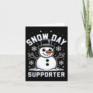 Schneetag Spaß Wintertage für Kinder und Erwachsen Karte