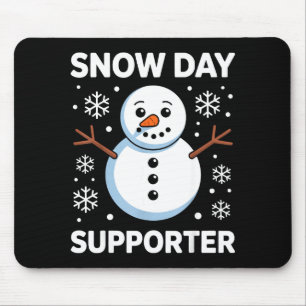 Schneetag Überraschung Schnee Schneeflocke Schneem Mousepad