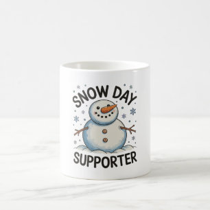 Schneetag Unterstützer Schneeflocke Weihnachten Wi Kaffeetasse