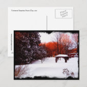Schneetag Vermont 2011 Postkarte (Vorne/Hinten)