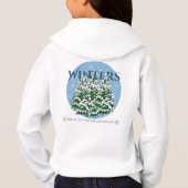 Schneetage sind die guten Tage Winters Special Hoodie (Rückseite)