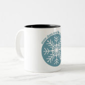 Schneetage Zweifarbige Tasse (Vorderseite Links)