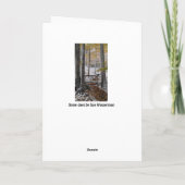 Schneetagesgrußkarten Karte (Rückseite)