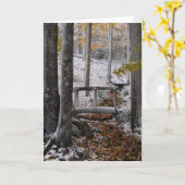 Schneetagesgrußkarten Karte (Gelbe Blume)