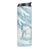 Schneetagesschlaf Thermosbecher (Nach links gedreht)