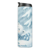 Schneetagesschlaf Thermosbecher (Nach rechts gedreht)