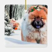 SCHNEETAGSWAHL KERAMIKORNAMENT (Rückseite)
