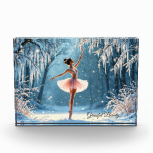 Schneetanz Ballerina Winter Beauty Art Fotoblock