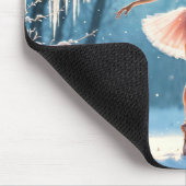 Schneetanz Ballerina Winter Beauty Art Mousepad (Ecke)