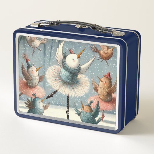 Schneetanz Metall Brotdose (Rückseite)