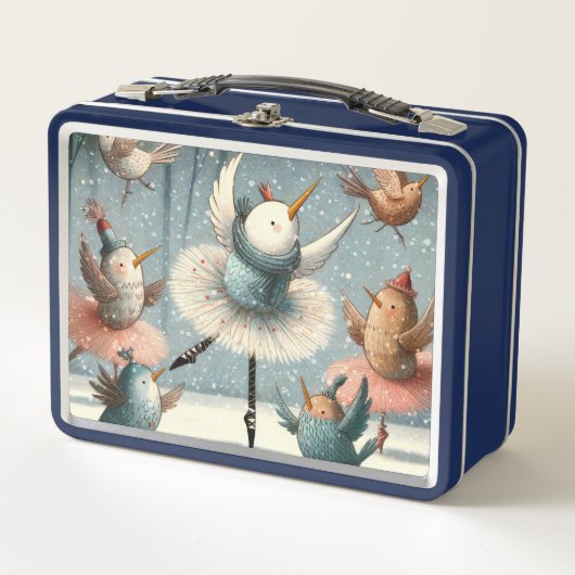 Schneetanz Metall Brotdose (Vorderseite)