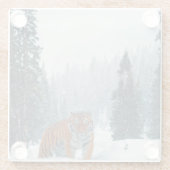 Schneetiger Glasuntersetzer (Rückseite)