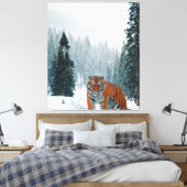 Schneetiger Leinwanddruck (Insitu (Schlafzimmer))