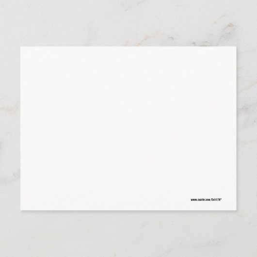 Schneetreiber über Steine Landschaftliches Foto fü Postkarte (Rückseite)