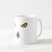Schneeulen-Standard-Tasse Kaffeetasse (VorderseiteRechts)