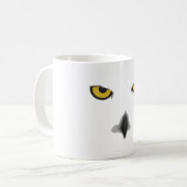 Schneeulen-Standard-Tasse Kaffeetasse (Vorderseite Links)