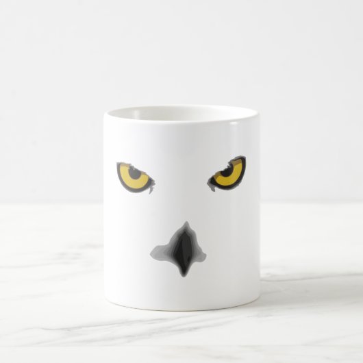Schneeulen-Standard-Tasse Kaffeetasse (Mittel)