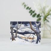 Schneeumgebung Drucken Postkarte (Stehend Vorderseite)