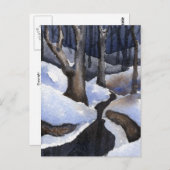 Schneeumgebung Drucken Postkarte (Vorne/Hinten)