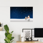 Schneeunterschneider Poster (Heimbüro)