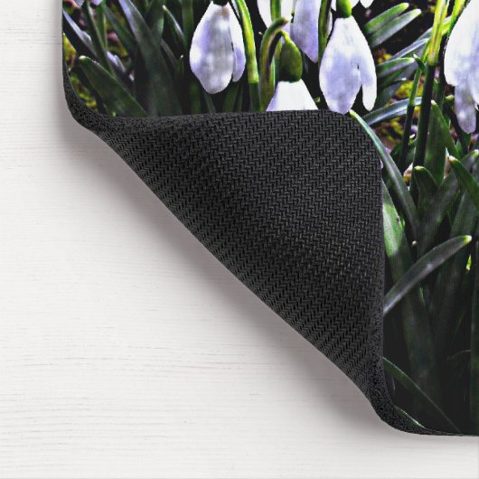 Schneeverfahren am Hafren Mousemat Mousepad (Ecke)