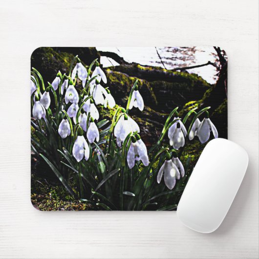 Schneeverfahren am Hafren Mousemat Mousepad (Mit Mouse)