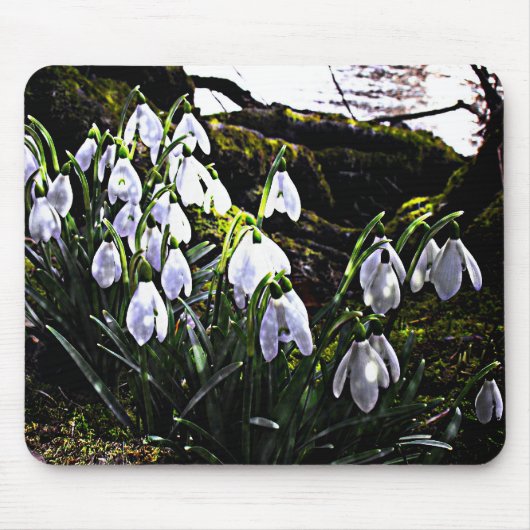 Schneeverfahren am Hafren Mousemat Mousepad (Vorne)