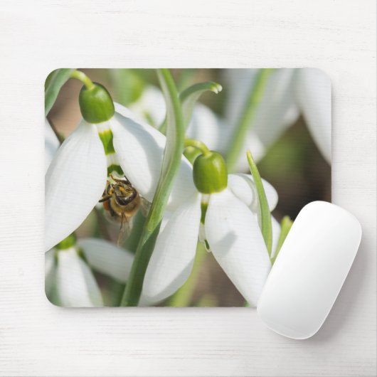 Schneeverfahren-Blume Mousepad (Mit Mouse)