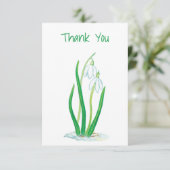 Schneeverfahren Dankeskarte (Stehend Vorderseite)