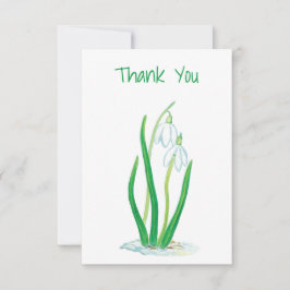 Schneeverfahren Dankeskarte