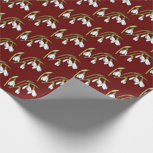 Schneeverfahren Geschenkpapier (Ecke)