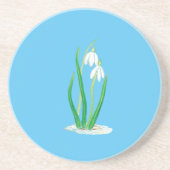 Schneeverfahren im Schnee Getränkeuntersetzer (Vorne)