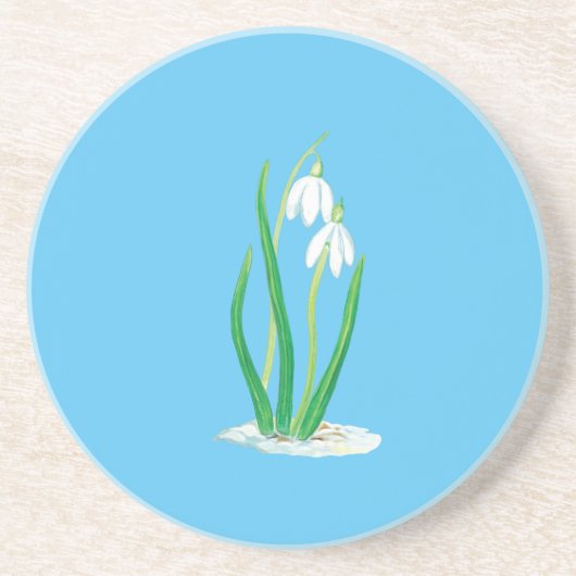 Schneeverfahren im Schnee Getränkeuntersetzer (Vorne)