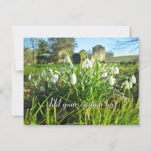 Schneeverfahren im Sonnenschein - Personalisiert Postkarte