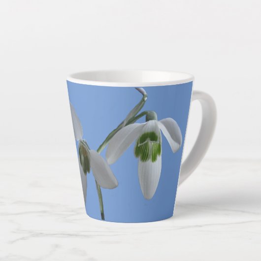 Schneeverfahren Kust. Blue Latte Tasse (Rechte Ecke)