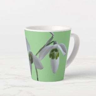 Schneeverfahren Kust. Grüne Latte-Tasse Milchtasse