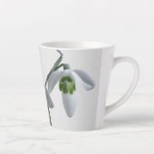 Schneeverfahren Kust. Light Gray Latte Tasse (Rechts)