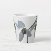Schneeverfahren Kust. Light Gray Latte Tasse (Vorderseite)