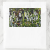 Schneeverfahren Rechteckiger Aufkleber (Tasche)