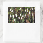 Schneeverfahren Rechteckiger Aufkleber (Tasche)